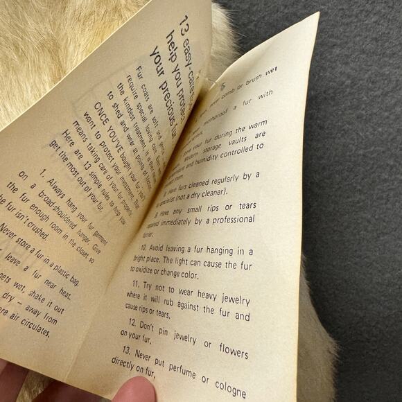 Vintage Rabbit Fur Coat Womens Medium Chill Chasers Old Money Mob NEW OLD STOCK - Picture 5 of 9